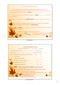 Fall Centers with answers