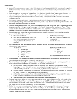 Narrative Essay 1. Look at information about the second Industrial