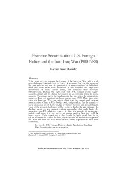 Extreme Securitization: U.S. Foreign Policy and the Iran