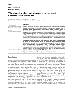 The diversity of retrotransposons in the yeast Cryptococcus