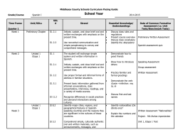 Spanish I - Middlesex County Public Schools