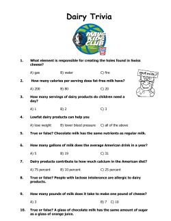 Dairy Trivia