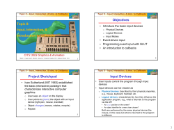 Input, Interaction, and Intro to Callbacks