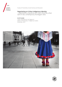 Negotiating an Urban Indigenous Identity: &ndash; expectations