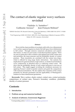 The contact of elastic regular wavy surfaces