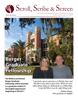 Newsletter Spring 2011 - FSU English Department