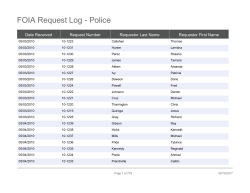 FOIA Request Log - Police - City of Chicago | Data Portal