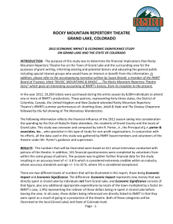 2012 RMRT Economic Impact Study