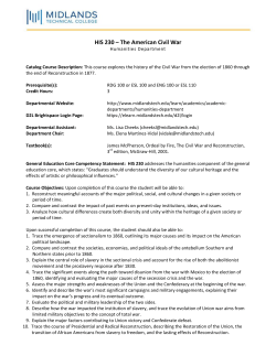 HIS 230 - Midlands Technical College