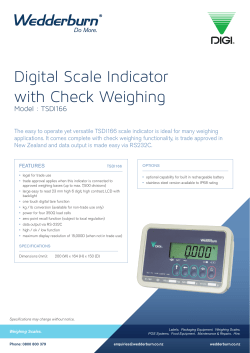 Digital Scale Indicator with Check Weighing