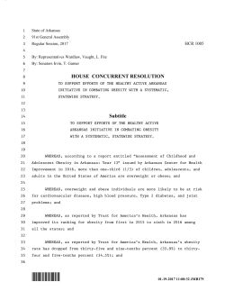 HCR1005 - Arkansas General Assembly