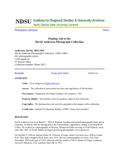 Anderson, David - NDSU Libraries