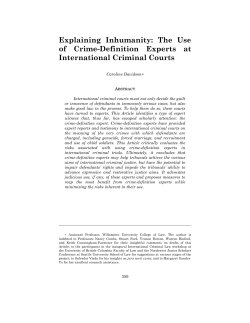 Explaining Inhumanity: The Use of Crime