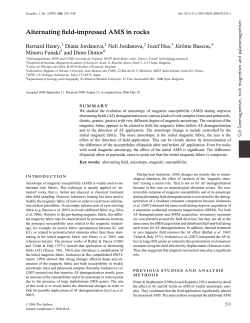 Alternating field-impressed AMS in rocks