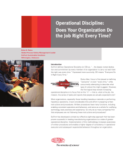 Operational Discipline