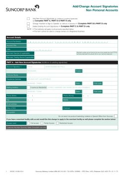 Add/Change Account Signatories