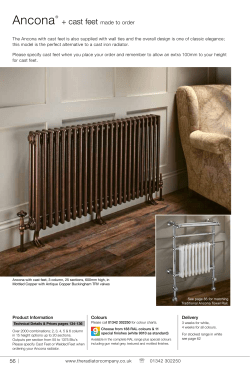 Ancona + cast feet - The Radiator Shop