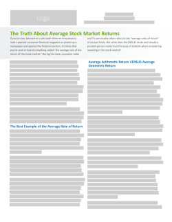 The Truth About Average Stock Market Returns