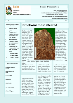 King George V Hospital Newsletter : July 2011