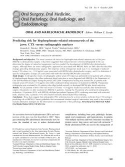 Predicting risk for bisphosphonate-related osteonecrosis of the jaws