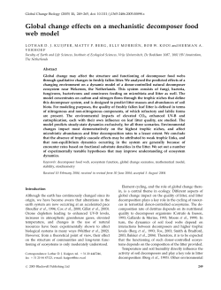 Global change effects on a mechanistic decomposer food web model