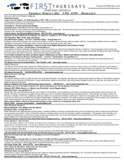 thursday, march 1, 2012 5 pm &ndash; 8 pm h