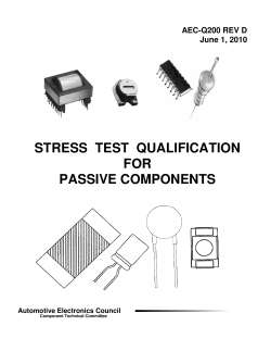 stress test qualification for passive components