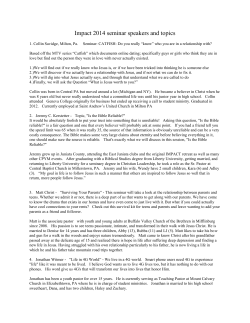 Impact 2014 seminar speakers and topics