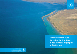 The International Fund for saving the Aral Sea - CAWater-Info