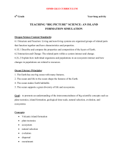 Teaching “big picture” science: an island formation simulation
