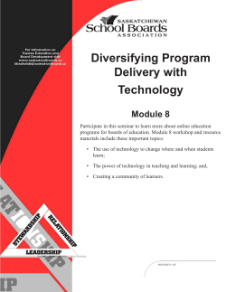 Diversifying Program Delivery with Technology