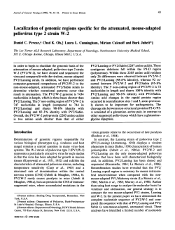 Localization of genomic regions specific for the attenuated, mouse