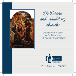 Go Francis and rebuild my church.