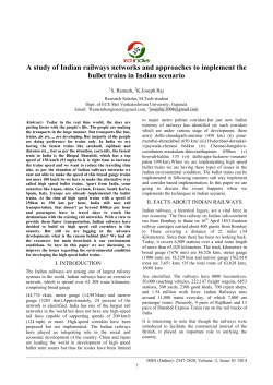 An study of Indian railways networks and approach to