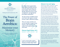Brain Aerobics - Alzheimer`s Research and Prevention Foundation