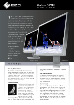 FlexScan S1910 brochure