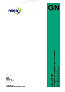 Guidance on Independent Assessment