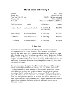 Ethics and Society II