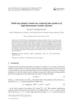 Multi-step adaptive elastic-net: reducing false positives in