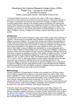 Developing the Costume Research Image Library