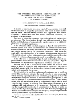 THE POSSIBLE BIOLOGICAL SIGNIFICANCE