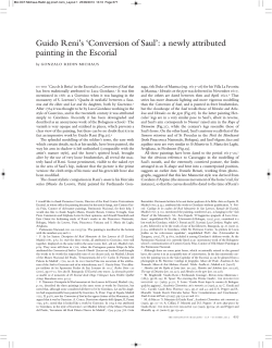 Guido Reni`s `Conversion of Saul`: a newly attributed painting