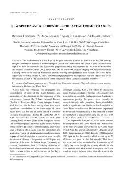 new species and records of orchidaceae from costa rica. iii