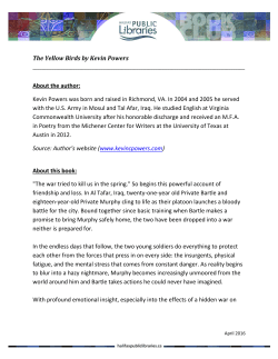 The Yellow Birds by Kevin Powers