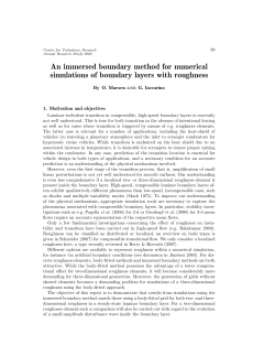 An immersed boundary method for numerical simulations of