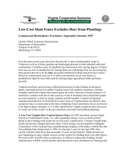 Low-Cost Slant Fence Excludes Deer from Plantings