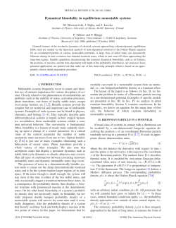 Dynamical bimodality in equilibrium monostable systems