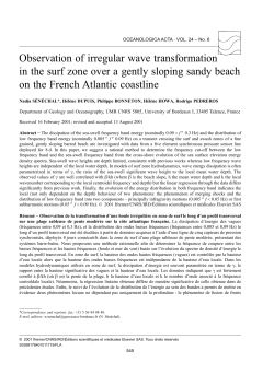 Observation of irregular wave transformation in - Archimer