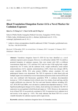 Blood Translation Elongation Factor-1&delta; Is a Novel Marker for