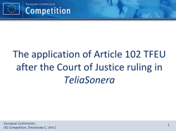 The application of Article 102 TFEU after the Court of Justice